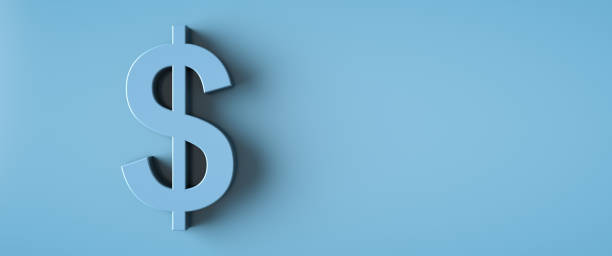 istock American dollar symbol poster. Copy space. 1294571573