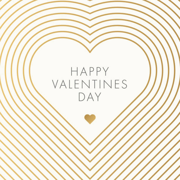 glücklicher valentinstag. schöne moderne grußkarte. - frame abstract romance valentines day stock-grafiken, -clipart, -cartoons und -symbole