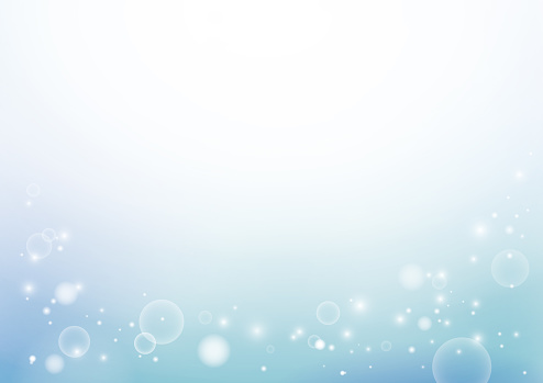 Beautiful bubbles, clean image Background material (lateral length A3,A4 ratio, decoration at the bottom)
