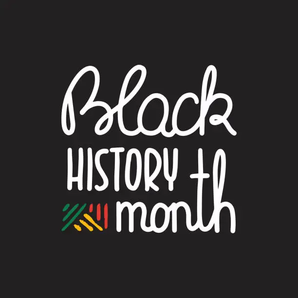 Vector illustration of Black history month.