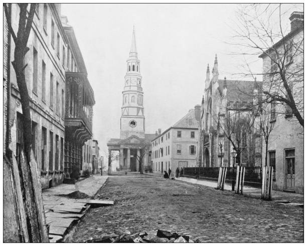 istock Antique photograph: St Philip's Church, Charleston, South Carolina 1294588886