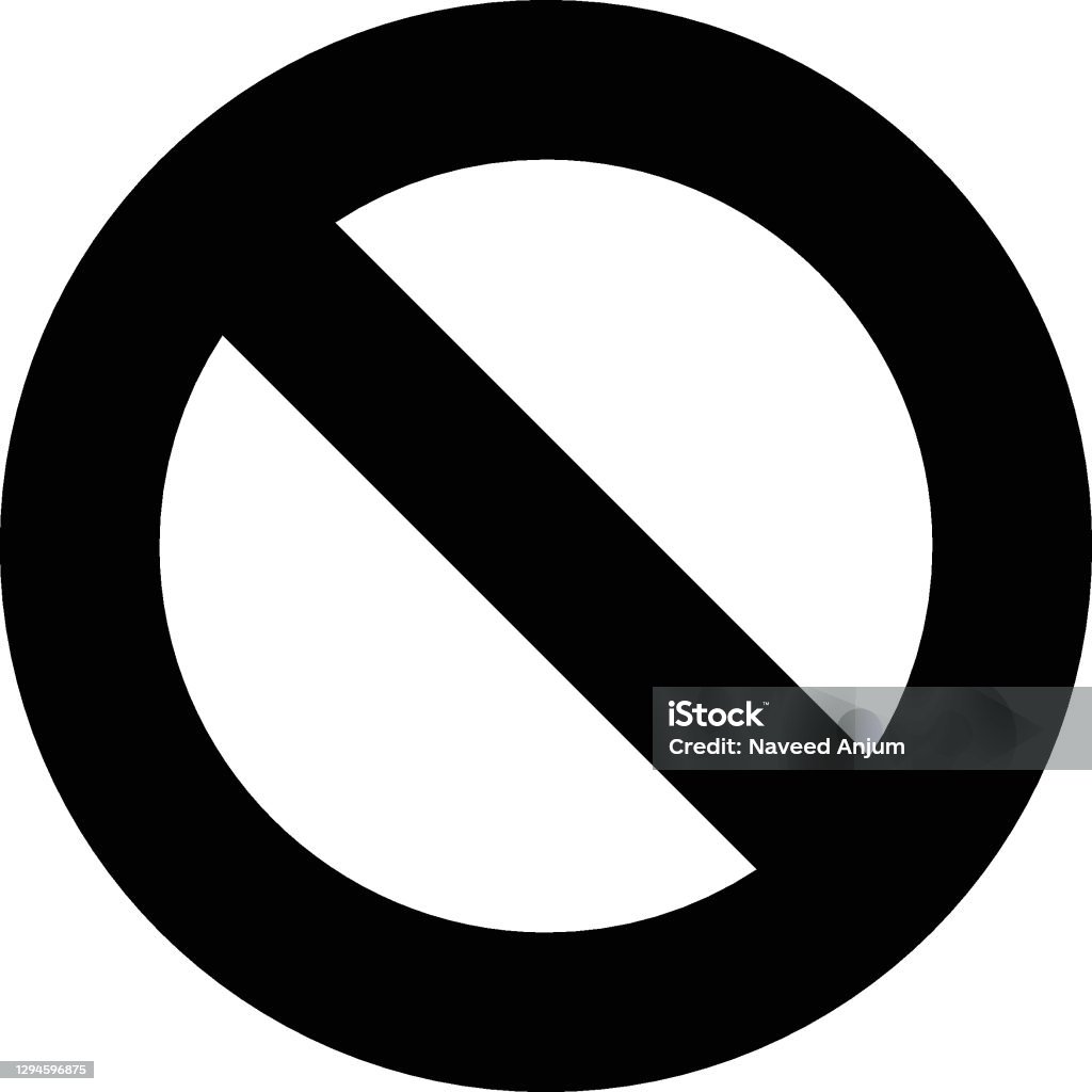 Restricted Simple Restricted Stock Illustration - Download Image Now - Cancellation ...