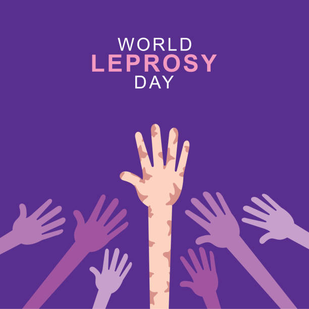 World Leprosy Day Vector illustration on the theme of World Leprosy Day poster design leprosy stock illustrations
