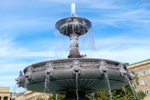 istock Schlossplatz Fountain in Stuttgart, Germany 1294601278