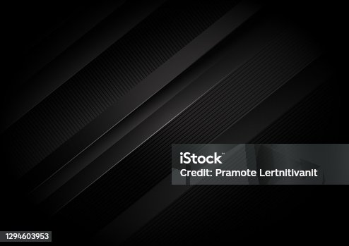 istock Abstract black stripes diagonal background. 1294603953