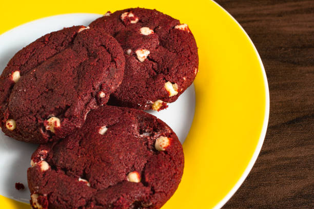 istock Red Velvet cookie with white chocolate 1294608482