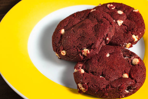 istock Red Velvet cookie with white chocolate 1294608562