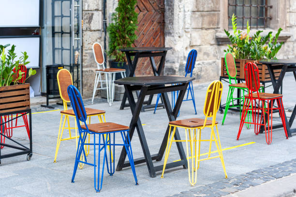 istock Interior summer open-air street cafe . 1294610564