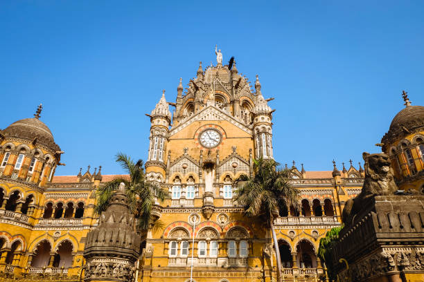 istock Chhatrapati Shivaji Maharaj Terminus Railway Station is a historic terninal train station and UNESCO World heritage Site in Mumbai, Maharashtra, India. 1294618418