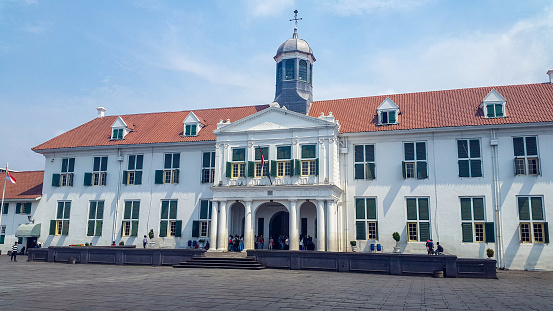 The old colonial buildings around Kota Tua (Old Town), a major tourist attraction in the city. Taken in Jakarta, March 2016