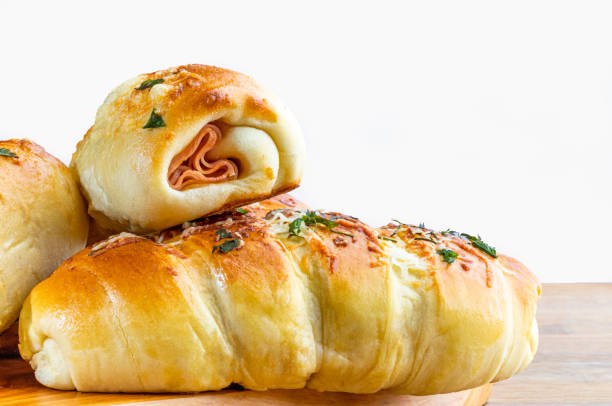 istock Savory snacks typical of Brazil. Selective focus. Space for text. White background 1294637170