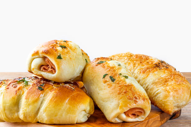 istock Savory snacks typical of Brazil. Selective focus. Space for text. White background 1294638281