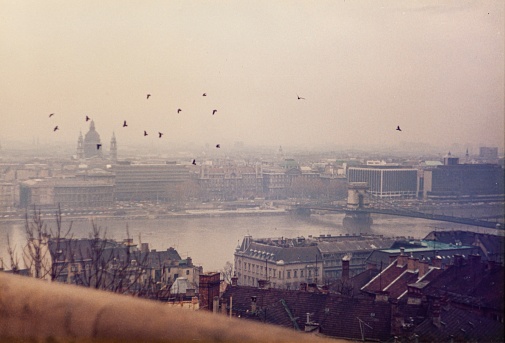 Budapest, Hungary September 1982:Budapest view from above