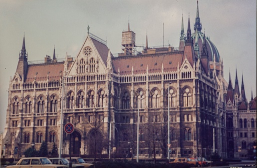 Budapest, Hungary September 1982: Hungarian parliament building