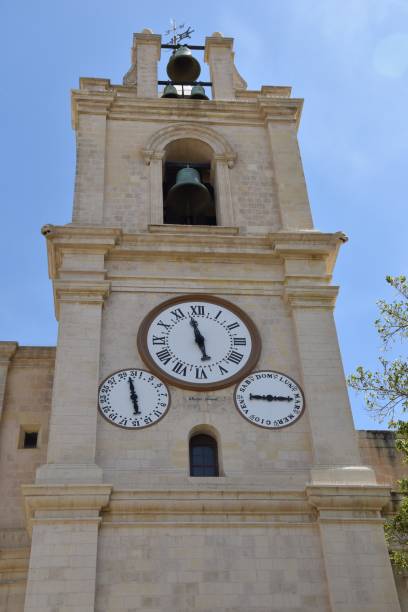 istock Clocks on the bell tower in Malta 1294644761