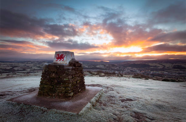 paisagem de gales - monmouth wales - fotografias e filmes do acervo