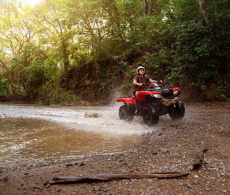 Driving an off-road vehicle in Costa Rica