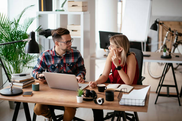 istock Business partners working on a new plan 1294652427