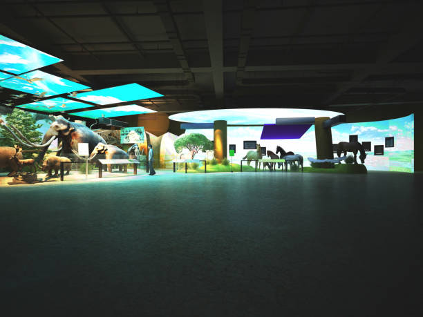 3D RENDER OF ANİMAL MUSEUM