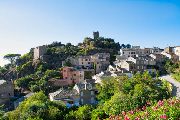 istock Small village Nonza in Corsica 1294659813