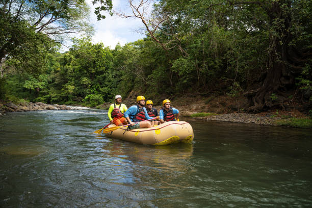 istock Rafting adventure on inflatable boat 1294670792