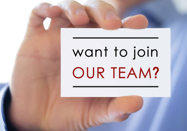 want to join our team - business teamwork opportunity want to join our team - business teamwork opportunity recruiter photos stock pictures, royalty-free photos & images