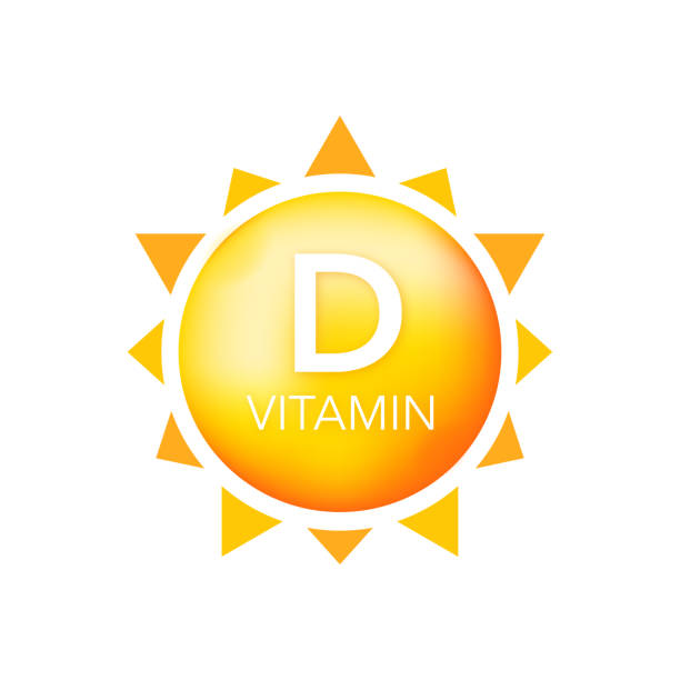 витамин d на солнце на белом фоне. уф-элементы. векторная иллюстрация. - d3 stock illustrations