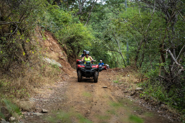 istock Tourists driving a 4x4 bikes in Central America 1294688303