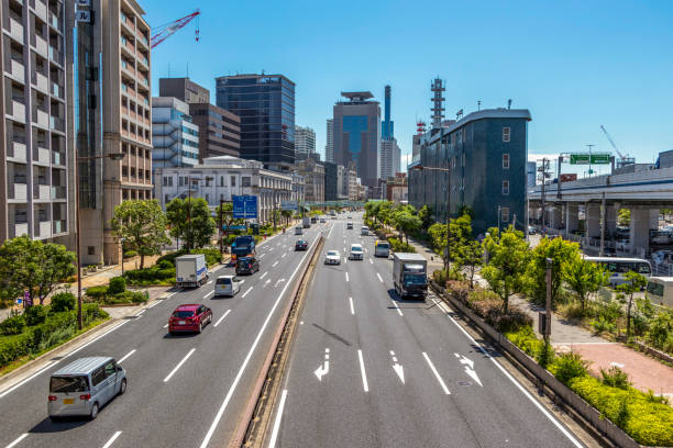 istock Wide road that runs through the city 1294704523