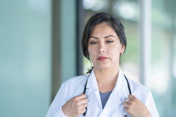 istock Female doctor looking serious 1294711040