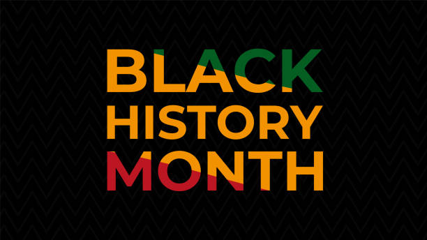 아프리카 계 미국인 역사 또는 흑인 역사의 달. 미국과 캐나다에서 매년 2월 축하 - black history month stock illustrations