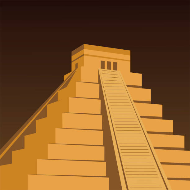 Mexico Pyramids Pattern 260+ Mayan Pyramid Drawing Stock Illustrations, Royalty-Free Vector ...