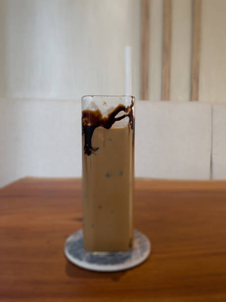 istock Iced coffee on wooden table 1294731996