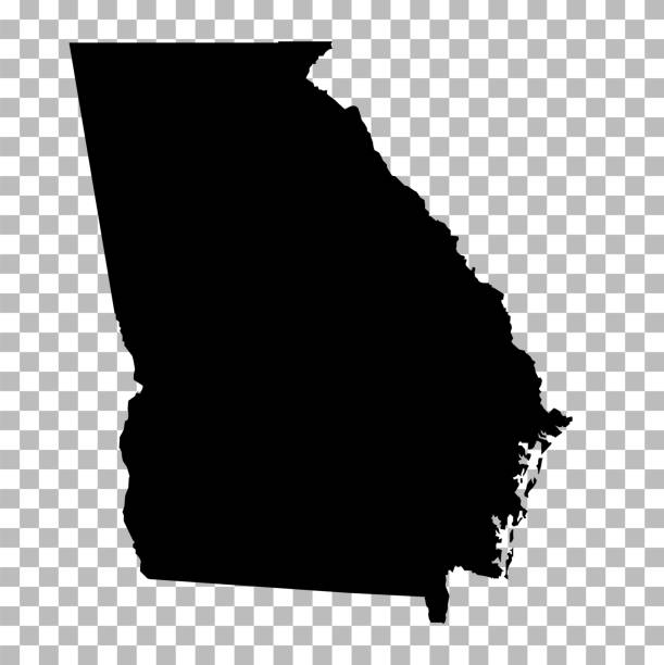Georgia State on transparent background. Georgia Map sign. flat style. Georgia State Clipart. Georgia State on transparent background. Georgia Map sign. flat style. Georgia State Clipart. georgia stock illustrations