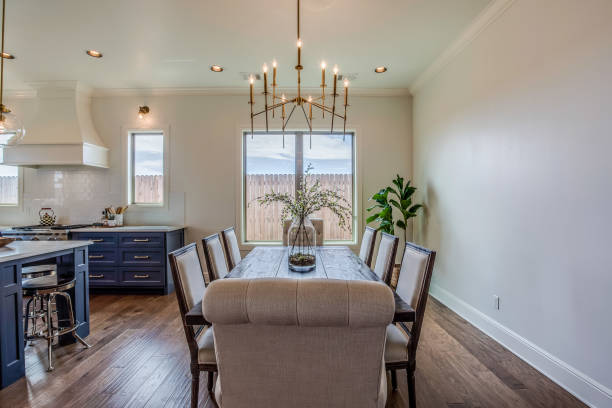 istock Lovely open eating area close to the kitchen 1294763943