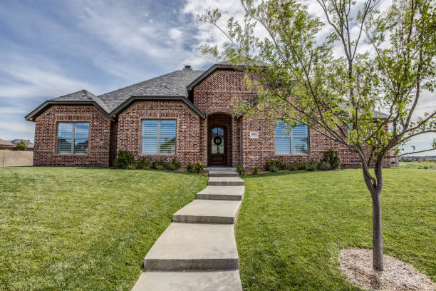 istock Beautiful walkway leading up to new home 1294763949