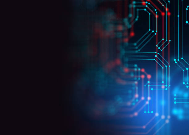 istock 3d rendering  of Abstract futuristic blue circuit board and cpu 1294764900