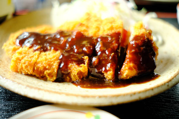 Delicious pork cutlet Japanese food