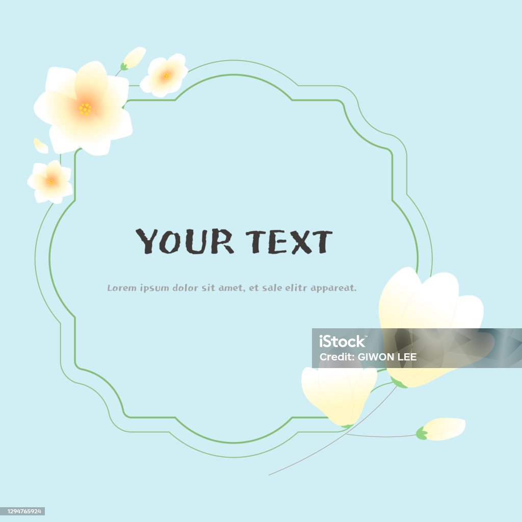 Spring Flower Frame Stock Illustration - Download Image Now - Blossom ...