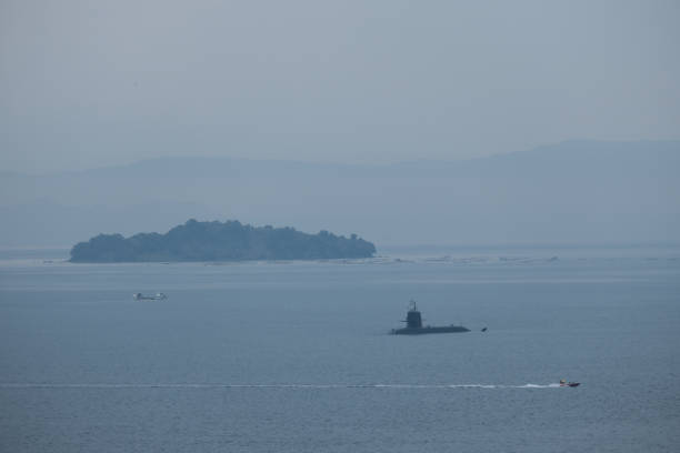 istock Kinko Bay with a submarine that has surfaced 1294767569