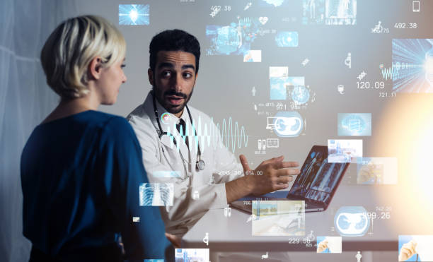istock Medical technology concept. Remote medicine. Electronic medical record. Medtech. 1294781553