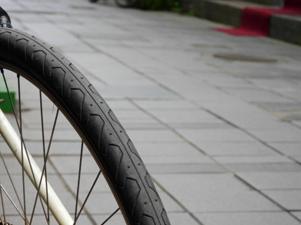 istock Close-up on a bicycle tire 1294785575
