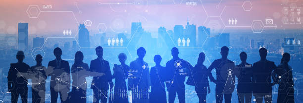 istock Business network concept. Human resources. Management strategy. 1294788446