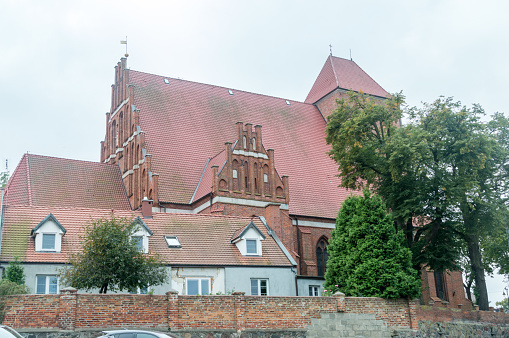 Puck, Poland - September 20, 2020: Saints Peter and Paul church (Polish: Kosciol sw. Piotra i Pawla).