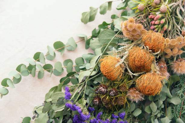 istock Bouquet of a eucalyptus and dryandra 1294794560