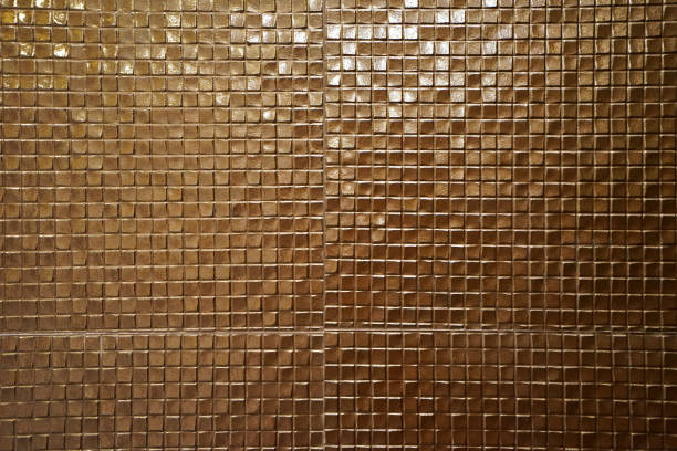 istock Golden mosaic tiles and texture 1294801952