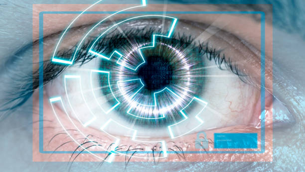 Iris recognition Iris recognition. Smart Contact Lenses stock pictures, royalty-free photos & images