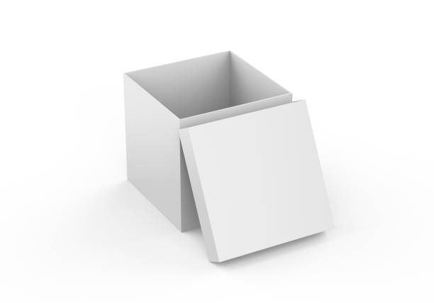istock White blank square paper box mockup template on isolated white background, packaging box mockup for design presentation, 3d illustration 1294807480