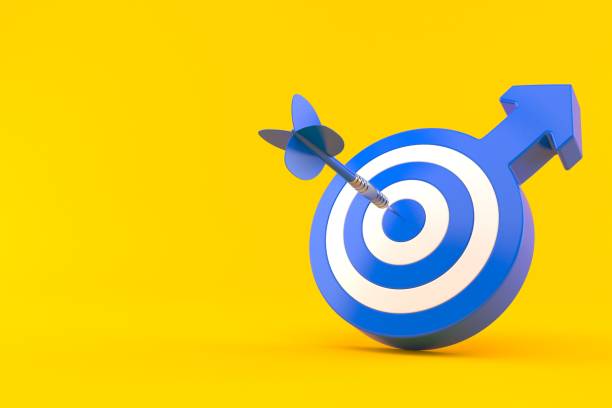 istock Male symbol with bull's eye 1294811575