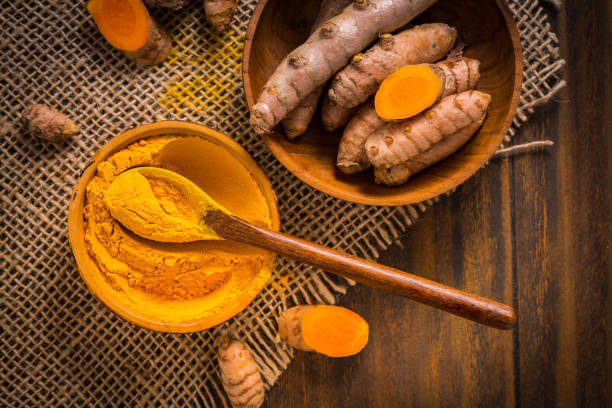 istock Turmeric root and powder (Curcuma longa) as cooking ingredient 1294818035